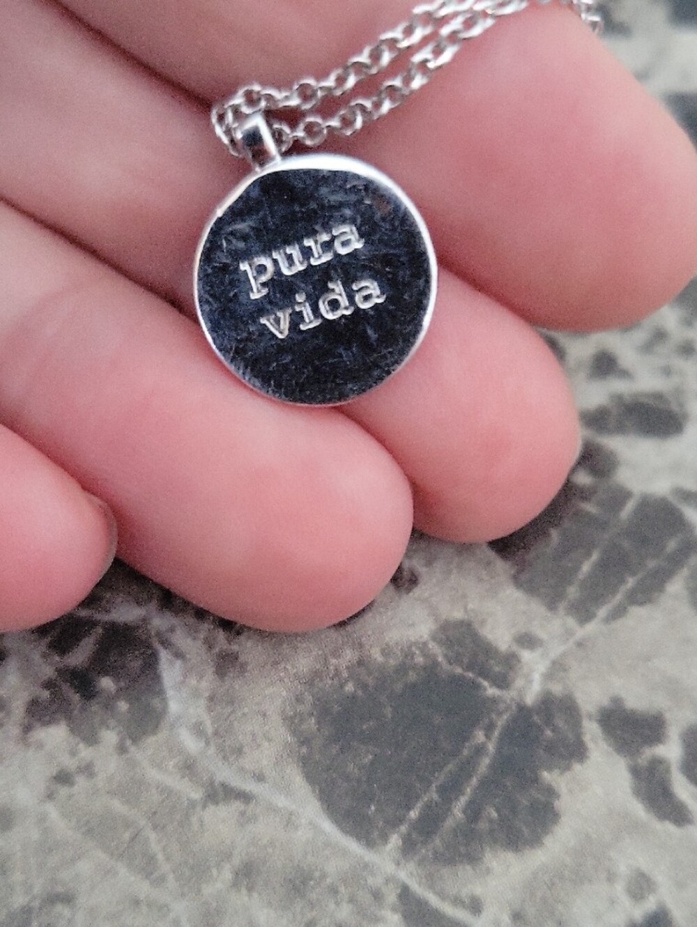 Vintage "Retired" Pura Vida Celestial North Star Design Silver Plated Necklace - Picture 3 of 7
